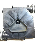Husky Direct Swap Draft Inducer Fan Motor Assembly showing top view, durable plastic housing for furnace ventilation.