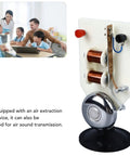 Top Shelf Electric Vertical Acoustics Demonstration Kit For Classroom Physics Labs And Science Teaching Aid, showing bell mechanism and coils.