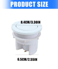 Beefed-Up Double Drain Pneumatic Toilet Valve Kit High Efficiency Low Maintenance Flush Valve With Ergonomic Button Durable ABS Construction Erosion-Resistant Drain Gate For Powerful Water Release At Home And In Industrial Facilities 8.4cm/3.30in