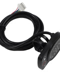 Upgrade Your E-ride With The Kt 900s Led Display Meter Showcasing Crisp Data, Smart Auto Power Off For Battery Care, And Precise Voltage Monitoring For 24V To 48V Bikes Keeping You Locked On The Road. black e-bike LED display with wired connector