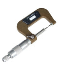 Pro Grade Thin Rod Micrometer Zero To 25 Millimeters With Dead On Accuracy And Built Tough Alloy Steel for measuring spline shafts.