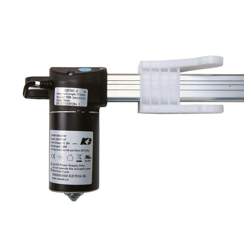 Heavy Duty Power Recliner Motor Replacement For Lift Chairs And Sofas With Kaidi Kdpt007-43 actuator kit showing motor and metal rod.