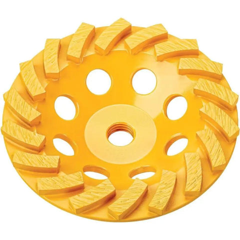 7 Inch XP Turbo Diamond Cup Wheel Be Beefy Grind For Fast Material Removal With High Diamond Concentration And Heat Treated Segments