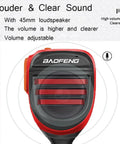 Rugged Handheld Speaker Microphone for Two Way Radios with Dual PTT and Clear Sound Rainproof and Dust Resistant Upgraded K Mic front view