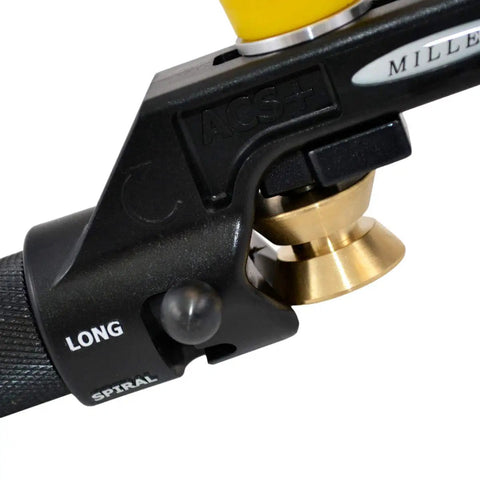 Close-up of Portable Cable Slitter For Armored Fiber Cable And Central Tube Slitting On Both Sides, focusing on blade mechanism