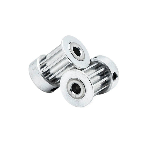 Rock Solid Htd 5M 10 Tooth Timing Pulley With Heavy Duty Keyway For Cnc Transmission Drives Smooth Operation That Cuts Down On Wear Straight Up Reliable Five Pack, silver pulleys stacked.