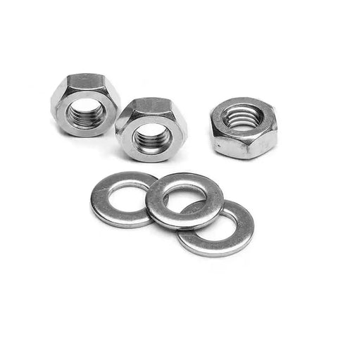 Boss Level Nuts And Bolts Screw And Washer Combo Kit For No Sweat Diy Furniture Household And Electronics Repair With Corrosion Resistant Anti Slip Coated Hardware, steel nuts and washers.