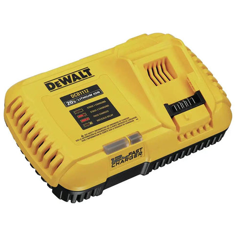 Fast 20V Max and FLEXVOLT Battery Charger for 20V and 60V MAX Batteries With Quick Charge, on white background