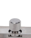 Close-up of stainless steel gear on Stainless Steel Watch Gearwheel Reaming Tool For Minute Wheel Tightening And Precision Gear Adjustments