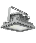 Heavy Duty Led Explosion Proof Flood Light Built Tough For Hazardous Work Zones With Real American Grit And Serious Lumen Kick For Factories Chemical Plants And Industrial Docks, gray finish, durable design.