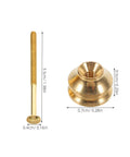Copper Nut And Bolt Set For Teapot Lid Replacement And Repair 10 Pack Precision Screws And Nuts Kit For Furniture Repair And Household Use Durable Copper Build For Corrosion Resistance And Stable Attachment, 3.5cm bolt and 0.7cm nut