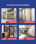 Installation locations for Beefed Up Heavy Duty Commercial Lever Door Lock With Keyed Entry Grade 2 Brushed Chrome Door Handle