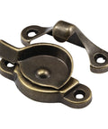 Top Tier Diecast Cam Action Window Sash Lock Featuring Quick Alignment Lugs And Vintage Antique Brass Finish, detailed view.