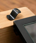 Three Eighths Inch Depth Flat Offset Canvas Clips Black Z Shaped Heavy Duty Mirror Clips For Frameless Mirror And Picture Framing Hardware With Screws Twenty Pieces, black clip on framed mirror edge