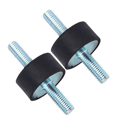 Rubber Mount Anti Vibration Isolator Kit, Metal Bonded Threaded Dampers For Air Compressors, Engines, Pumps And Welding Equipment, Shock Absorption And Noise Reduction, 4 Pack, two rubber mounts