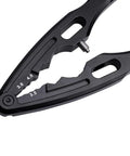Close-up of Beefy Shock Pliers for RC Cars Aluminum Alloy CNC Machined Multi Tool with measurement markings visible