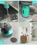 LEKOMESH diamond core drill bit, 35mm (1-3/8in), 5/8-11 thread; vacuum brazed for dry drilling porcelain tile and stone