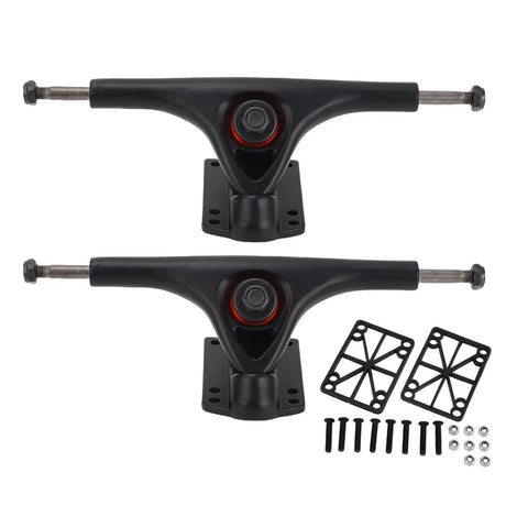 7 Inch Bridge Skateboard Bracket Pair For Dancing Longboards, Beefy Aluminum Alloy Long Trucks For Electric Skateboards, Easy Install Kit