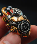 Beating Mechanical Heart Pendant Necklace Steampunk Style Jewelry With Gears And Vascular Details A Dope Fidget Gift For Men