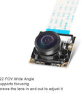 Raspberry Pi Camera For Pi 4 B With 222 Degree Fisheye Wide Angle, Night Vision, 5MP 1080p OV5647 Video Module For Pi 3 A.