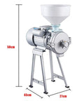 Heavy Duty 2200W Grain Grinder Mill For Beans Corn Rice Wheat Dry Milling Machine With Funnel Cereal Powder Grinder