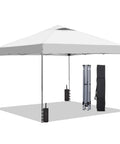 One Person Setup Ready 10x10 Pop Up Canopy Tent With Sandbags, Easy Up Gazebo For Parties And Camping, Waterproof Sunproof Fabric