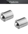 Heavy Duty Stainless Steel Ball Plunger Cabinet Catch and Drawer Latch 4 Pack with smooth finish and ball mechanism.