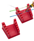 2 Pack Soldering Station Clamp Helping Hands With Magnetic Base And 5 Wire Slots For 30AWG To 12AWG Wires in use