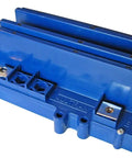 Heavy Duty DC Motor Controller Delivering Bulletproof 400 To 450 Peak Amp Output With Smooth 48 Volt Handling, blue casing, top view.