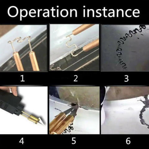 DIY Friendly Pro Grade Hot Stapler Staples Kit For Plastic Welding Repairs - 800PCS 304 Stainless Steel Staples in use