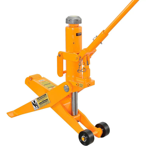 Heavy Duty Hydraulic Forklift Jack With Removable Handle, 8800 Lb Capacity, Lifts Up To 16 Inches, Rugged Steel Construction