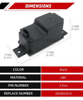 Heavy Duty Voltage Converter Module And Auxiliary Battery No Sweat Install For Mercedes Benz C300 GLE350 GLS450 S560 G550 C43 C63 OE Direct Replacement Kit in black ABS.