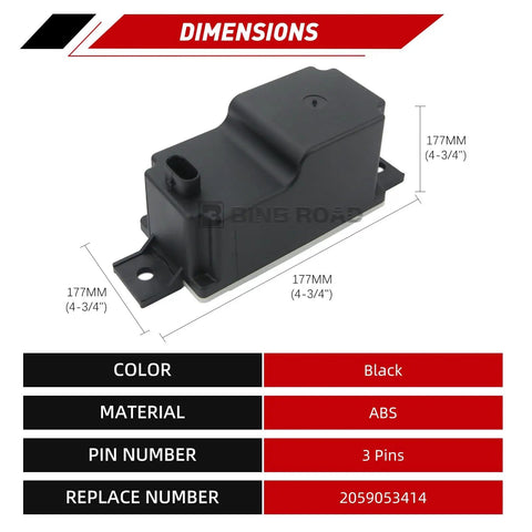 Heavy Duty Voltage Converter Module And Auxiliary Battery No Sweat Install For Mercedes Benz C300 GLE350 GLS450 S560 G550 C43 C63 OE Direct Replacement Kit in black ABS.