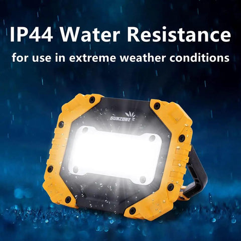 Portable LED Work Light Two Pack Beast Bright AA Battery Powered Flood Lights With COB Chips Ultra Bright Handheld Workshop Lamp