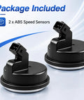 Solid Rear Wheel Hub Bearing With Abs Speed Sensor For Kia Soul And Soul Ev Built Tough Plug And Play Swap That Drops Right In With Durable Heat Resistant Housing And Easy Install 58980B2050 showing 2 ABS Speed Sensors with connectors in black.