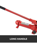 Heavy Duty Hydraulic Jack Kit 6 10 12 20 Ton For Auto Sheet Metal Repair And Frame Straightening, long handle view