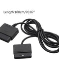 Upgrade Your Rig With This Badass Game Console Extension Cord Power Cable That Clicks In With Hassle Free Plug And Play Power To Blast Your Play Zone Further While Standing Bully Tough Against Wear And Wrecking Those Annoying Trip Hazards Dead. Black 180cm controller extension cable with snap connection.
