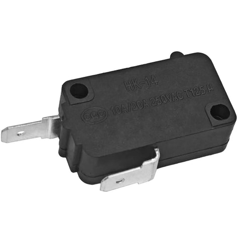 Heavy Duty Micro Switch Pair Normally Closed 2 Pin 10A 20A 250V Pin Plunger Snap Action Switch with black housing