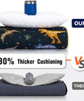 Comparison of Cozy Toddler Nap Mat With Pillow All In One Thickened Extra Large Sleeping Bag For Travel Daycare Naps