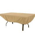Terrazzo Water Resistant 72 Inch Rectangular Oval Patio Table Cover For Outdoor Tables All Weather Protection Against Rain Snow Sun Dirt