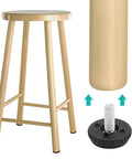 Stainless Steel Adjustable Furniture Feet One Quarter Twenty Thread Screwed In Levelers for chairs tables cabinets and desks