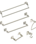 Retreat Brushed Nickel Double Post Pivoting Wall Mounted Toilet Paper Holder With Slick Easy Install Coordinating Bathroom Accessory DN8308BN