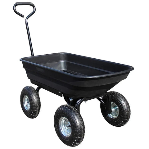 Heavy Duty Dump Trailer With Anti Skid Wheels And Big Capacity Hauler For Farm And Utility Jobs Built On A Beefy Steel Frame
