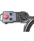 Electronic Handwheel For CNC Machines, 4 Axis CNC Hand Wheel Wireless Encoder 100 PPR showing front view with cables.