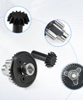 Bevel Gear Upgrade Kit for MJX Hyper Go 1 by 12 RC Car H12Y H12Y Plus and H12P with 33T and 13T metal front and rear axles close-up