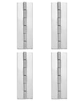 Four Beefy Heavy Duty Weldable Hinges Set Four Inch By One Point Two Six Inch By Zero Point Zero Six Inch Thick 304 Stainless Steel Butt Hinges