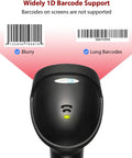 Wired Barcode Scanner With Adjustable Stand And Auto Sensor 1D USB Laser Scanner for reading long and blurry barcodes