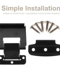 Heavy Duty Locking Paddle Latch Makes It Rock Solid For Stainless Steel Insulated Box Suitcase with installation screws.