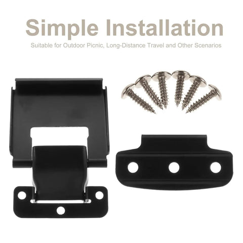 Sturdy Stainless Steel Toggle Latch Lock Box Clasp Clamp For Suitcase Storage Cabinet Waterproof Metal Clamps with installation screws.