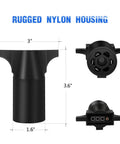 7 Way To 4 Way Flat Trailer Adapter Waterproof Rugged Nylon Housing 7 Pin To 4 Pin Wiring Connector Heavy Duty Built To Last